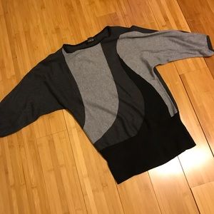 Gray and black shirt